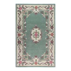 Zeleni vuneni tepih ​Flair Rugs Aubusson, 120 x 180 cm