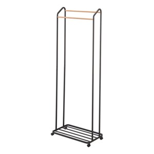 Crni metalni mobilni stalak za odjeću Tower – YAMAZAKI