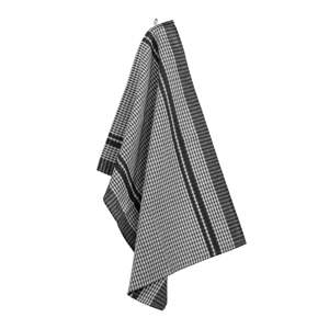 Set s 6 crnih pamučnih kuhinjskih krpa Tiseco Home Studio Waffle, 50 x 70 cm