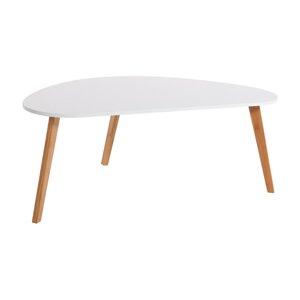 Bijeli stolić Bonami Essentials Skandinavian, dužina 120 cm