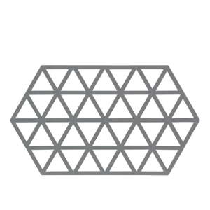 Sivi silikonski podmetač za lonce Zone Triangles