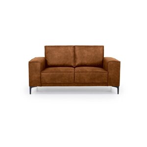 Konjak smeđa sofa od imitacije kože 164 cm Copenhagen – Scandic