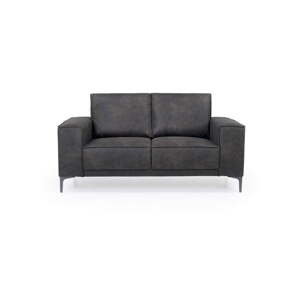Antracitno siva sofa od imitacije kože 164 cm Copenhagen – Scandic