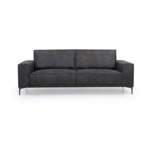 Antracitno siva sofa od imitacije kože 224 cm Copenhagen – Scandic