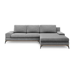 Siva kutna garnitura Windsor & Co Sofas Planet, desni kut