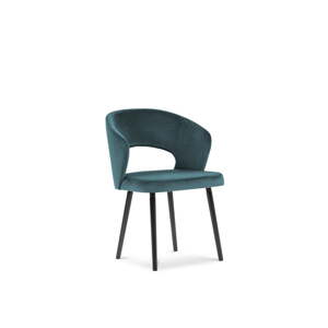Petrolej plava baršunasta blagovaonska stolica Windsor & Co Sofas Elpis