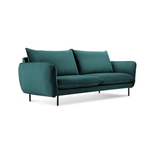 Petrolej zeleni baršunasti kauč Cosmopolitan Design Vienna, 160 cm