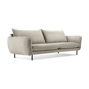 Bež baršunasta sofa Cosmopolitan Design Vienna, 200 cm