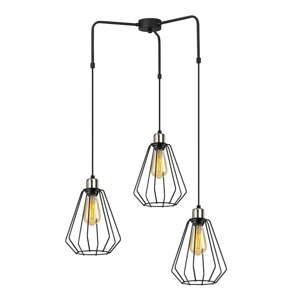 Crna metalna viseća svjetiljka Opviq lights Mathaios