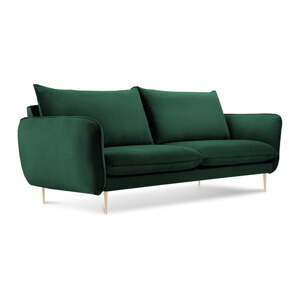 Boca zelena baršunasta sofa Cosmopolitan Design Florence, 160 cm