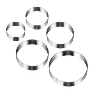 Set s 5 okruglih kalupa za kolačiće Metaltex Cookie Cutters