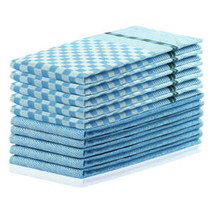 Set od 10 pamučnih plavih kuhinjskih krpi DecoKing Louie, 50 x 70 cm
