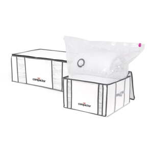 Vakuumske/ojačane tekstilne kutije za pohranu odjeće u setu 2 kom 50x65x27 cm Life – Compactor