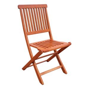 Smeđe vrtne stolice u setu 2 kom od masivnog drveta Angwin – Garden Pleasure
