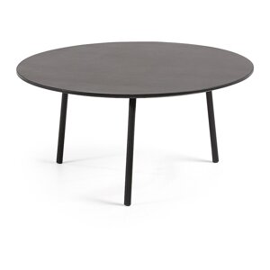Crni stolić Kave Home Ulrich, ⌀ 70 cm
