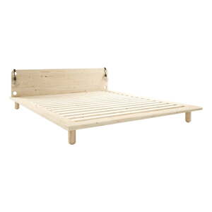 Bračni krevet od borovine s podnicom 140x200 cm Peek – Karup Design