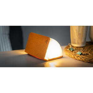 Narančasta LED stolna lampa s tekstilnim sjenilom (visina 2,5 cm) Booklight – Gingko