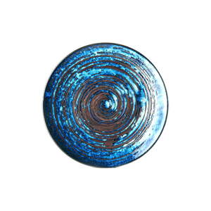 Plavi keramički tanjur MIJ Copper Swirl, ø 29 cm