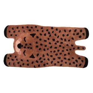 Dječji pamučni ručno izrađeni tepih Nattiot Little Cheetah, 65 x 125 cm