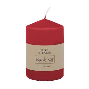 Crvena svijeća Eco candles by Ego dekor Top, vrijeme gorenja 25 h