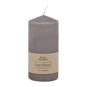 Siva svijeća Eco candles by Ego dekor Top, vrijeme gorenja 30 h