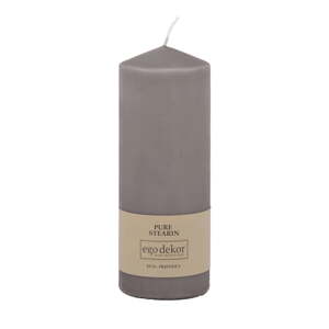 Siva svijeća Eco candles by Ego dekor Top, vrijeme gorenja 50 h