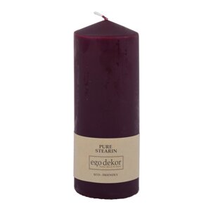 Tamnocrvena svijeća Eco candles by Ego dekor Top, vrijeme gorenja 50 h