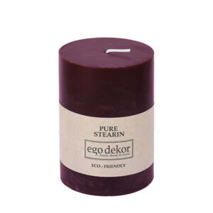 Tamnocrvena svijeća Eco candles by Ego dekor Friendly, vrijeme gorenja 37 h