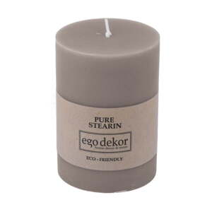 Bež-smeđa svijeća Eco candles by Ego dekor Friendly, vrijeme gorenja 37 h