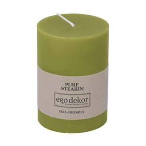 Zelena svijeća Eco candles by Ego dekor Friendly, vrijeme gorenja 37 h