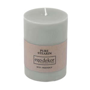Tirkizno plava svijeća Eco candles by Ego dekor Friendly, vrijeme gorenja 37 h
