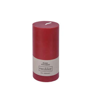 Crvena svijeća Eco candles by Ego dekor Friendly, vrijeme gorenja 50 h