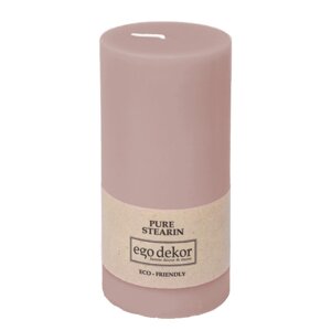 Roza svijeća Eco candles by Ego dekor Friendly, vrijeme gorenja 50 h