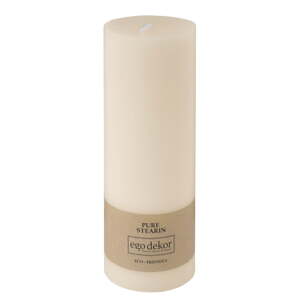 Bijela svijeća Eco candles by Ego dekor Friendly, vrijeme gorenja 60 h