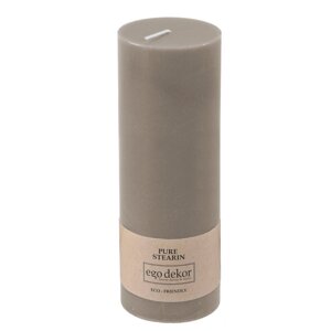 Bež-smeđa svijeća Eco candles by Ego dekor Friendly, vrijeme gorenja 60 h