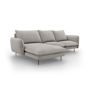Svijetlosiva kutna garnitura Cosmopolitan Design Vienna, lijevi kut