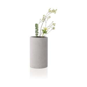 Svjetlo siva vaza Blomus buket, visina 20 cm