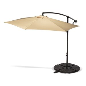 Bež suncobran bez postolja Bonami Essentials Happy Sun, ø 300 cm