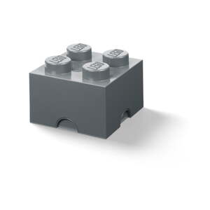 Dječja tamno siva kutija za pohranu LEGO® Square