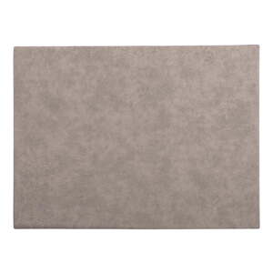 Siva prostirka s imitacijom kože ZicZac Troja Rectangle, 33 x 45 cm