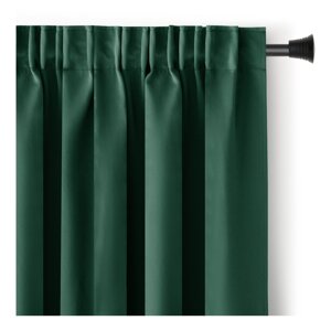 Tamno zelena zatamnjujuća/termo izolacijska zavjesa 140x270 cm Pleat – Restilo