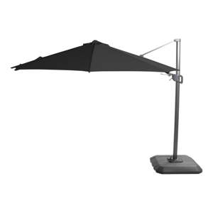 Crni suncobran Hartman Deluxe, ø 350 cm