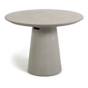 Betonski vanjski blagovaonski stol Kave Home Itai, ⌀ 120 cm