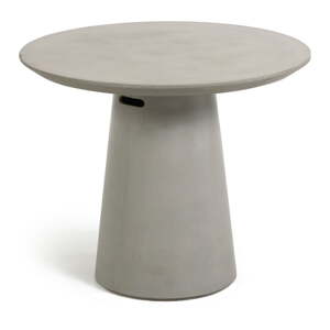 Betonski vanjski blagovaonski stol Kave Home Itai, ⌀ 90 cm