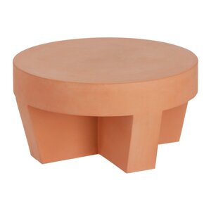 Pomoćni stolić od terakote Kave Home Vilena, ⌀ 60 cm