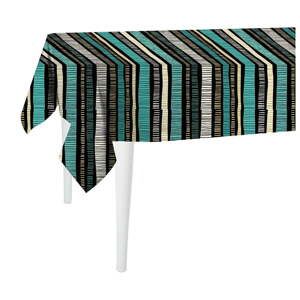 Crni stolnjak Mike & Co. New York Jungle Stripes, 300 x 140 cm