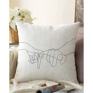 Jastučnica s udjelom pamuka Minimalist Cushion Covers Pinky, 55 x 55 cm