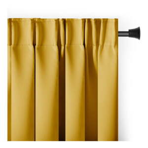 Žuta  zatamnjujuća/termo izolacijska zavjesa 140x245 cm Pleat – Restilo