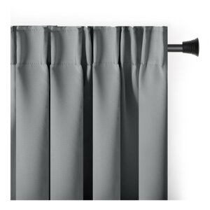 Siva zatamnjujuća/termo izolacijska zavjesa 140x245 cm Pleat – Restilo