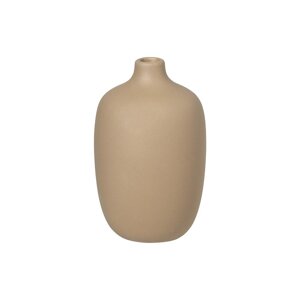 Bež keramička vaza Blomus Nomad, visina 13 cm